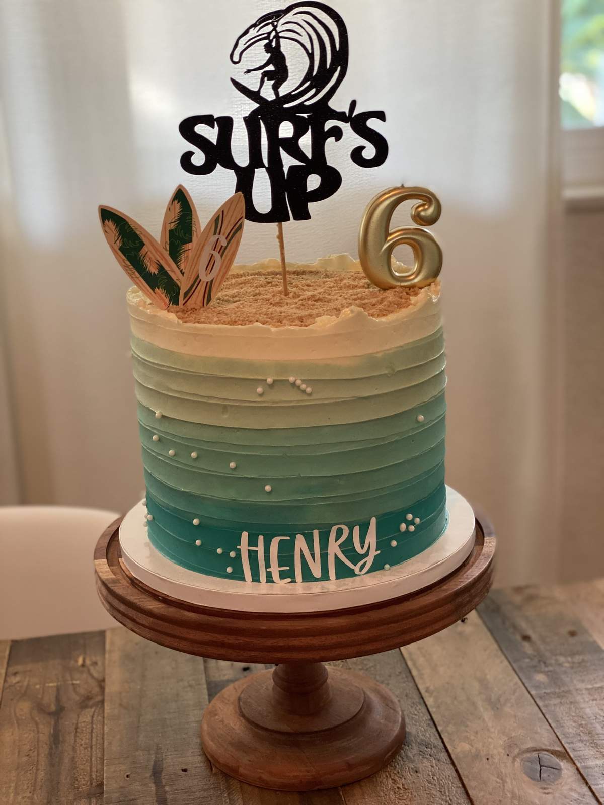 Dude is 6 - Surf’s  up