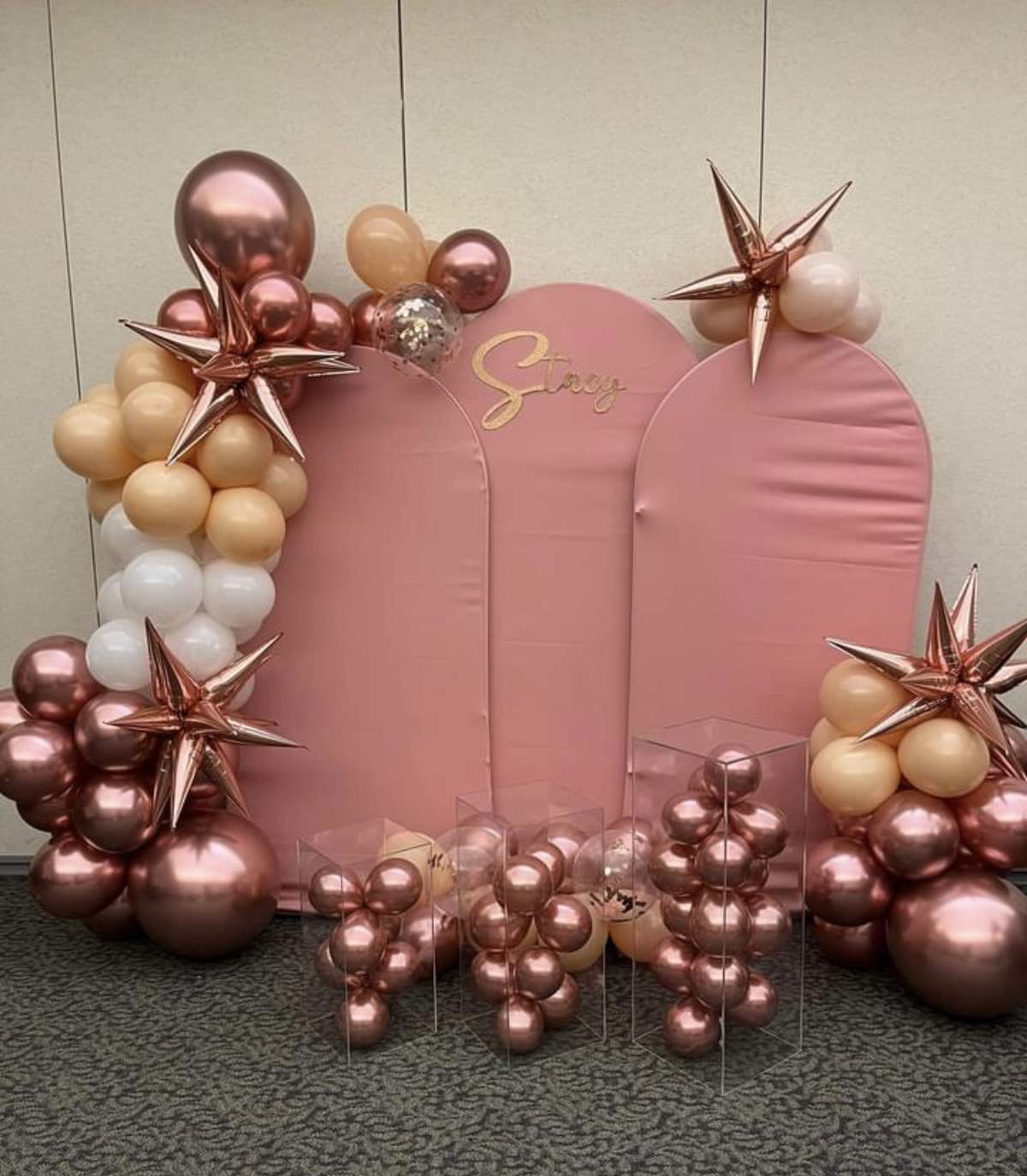 Stacy’s 18th Rosegold tan and white birthday  - 18th Rosegold tan and white birthday