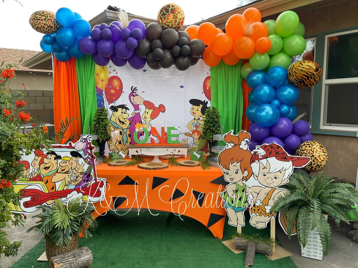 1st birthday  - Flingstones