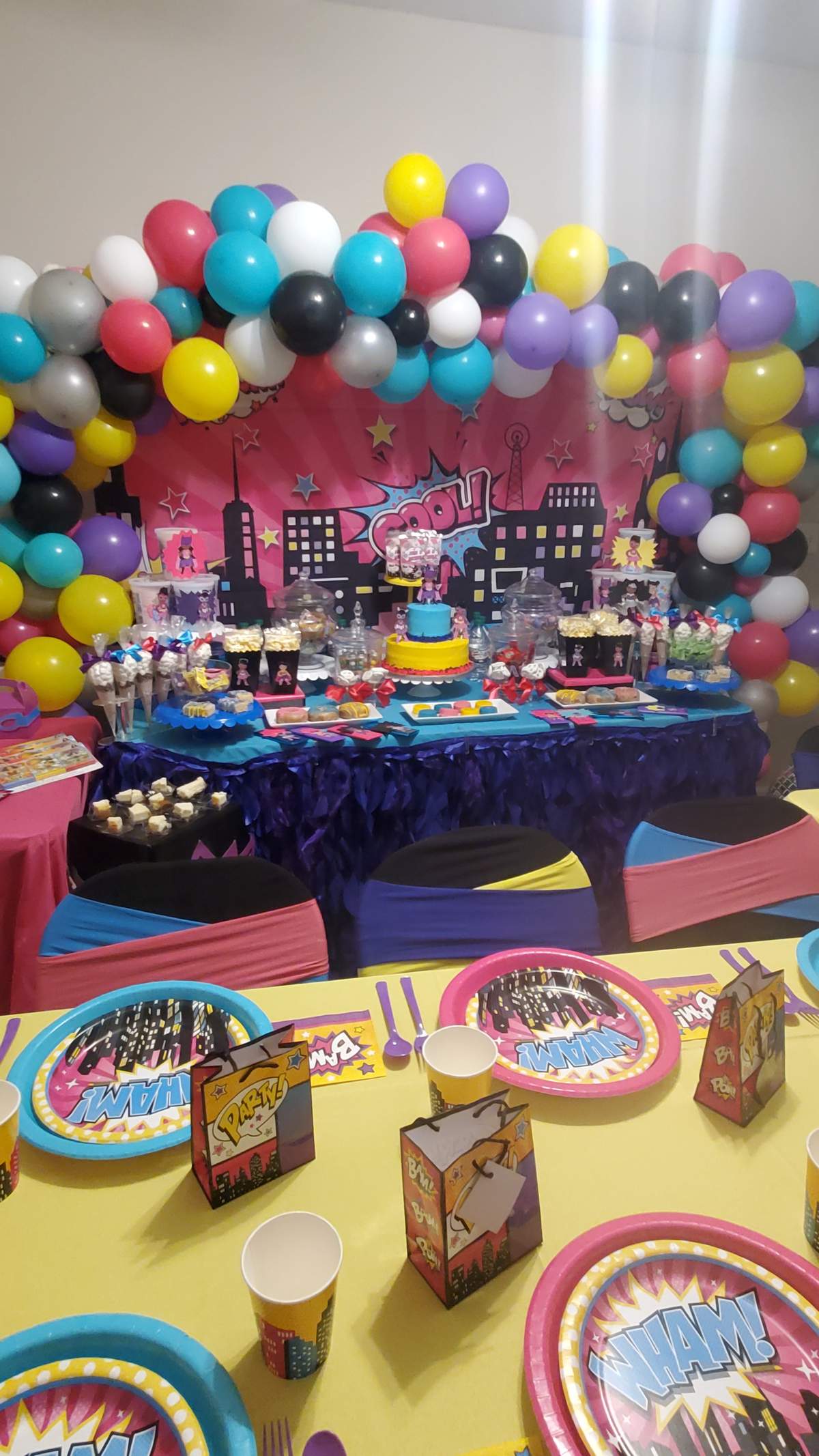 Demi & Michaela Superhero Girl Glamping Party - Superhero Girls