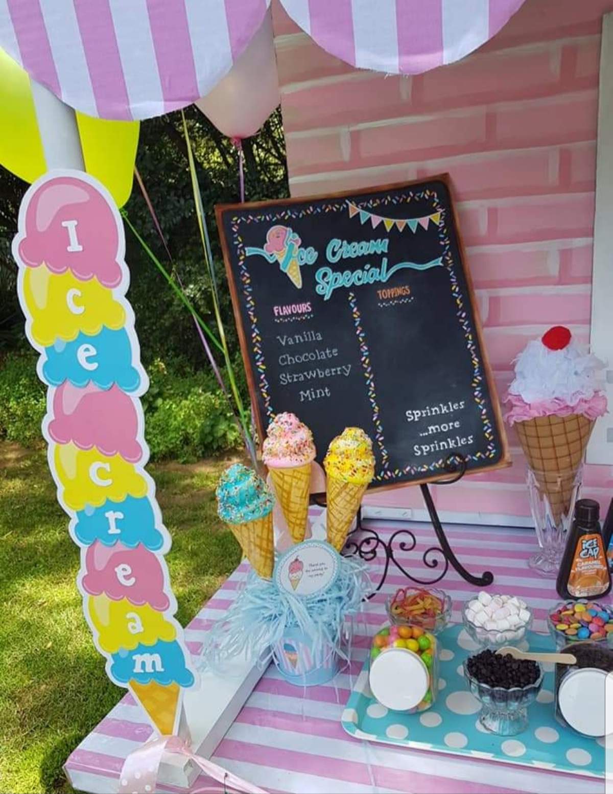 Ice Cream Birthday Party Ideas Photo 1 of 21 Catch My Party