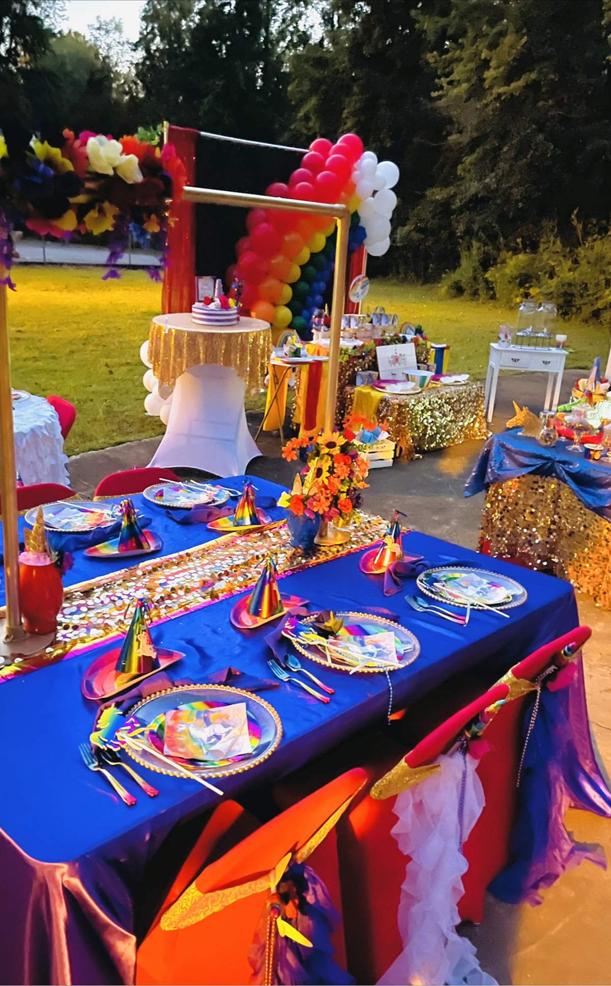 Rainbows Unicorns Birthday Party Ideas Photo 30 Of 35 Catch My Party