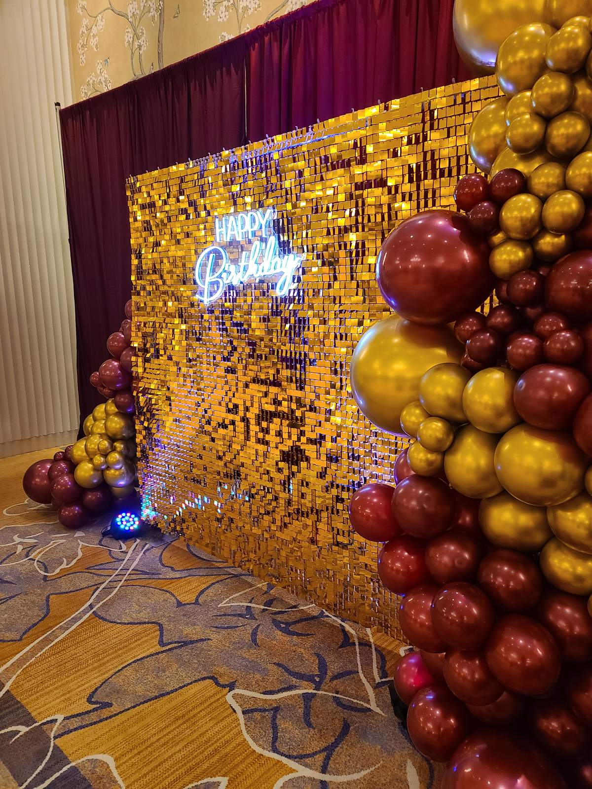 70th Birthday  - Shimmer Wall
