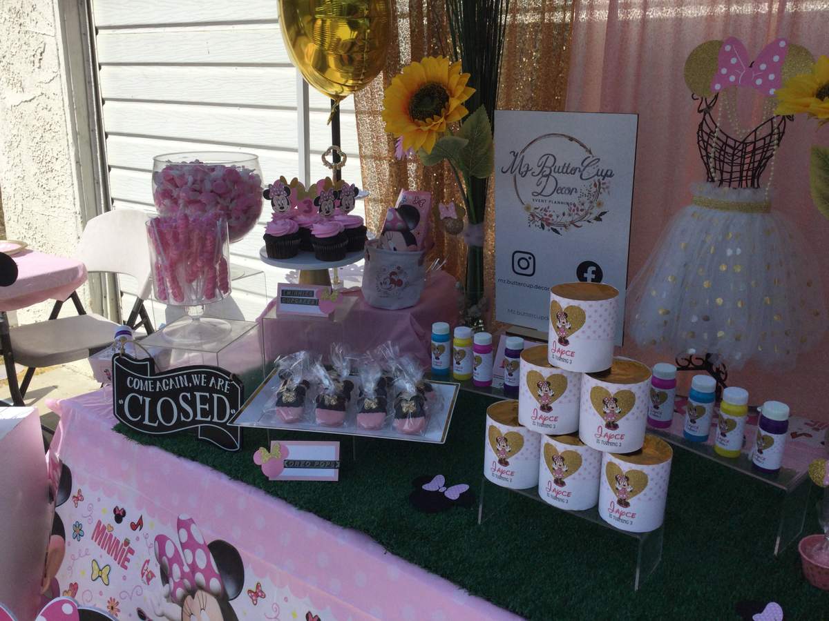 Minnie Mouse  - Pink & gold Minnie Mouse 