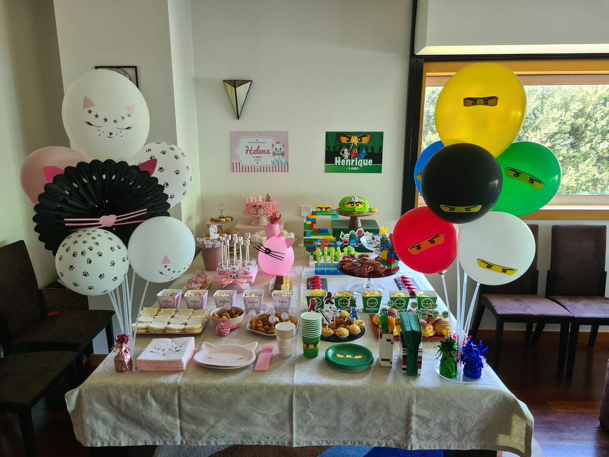 Kitty & Ninjago Twins party - Kitty & Ninjago