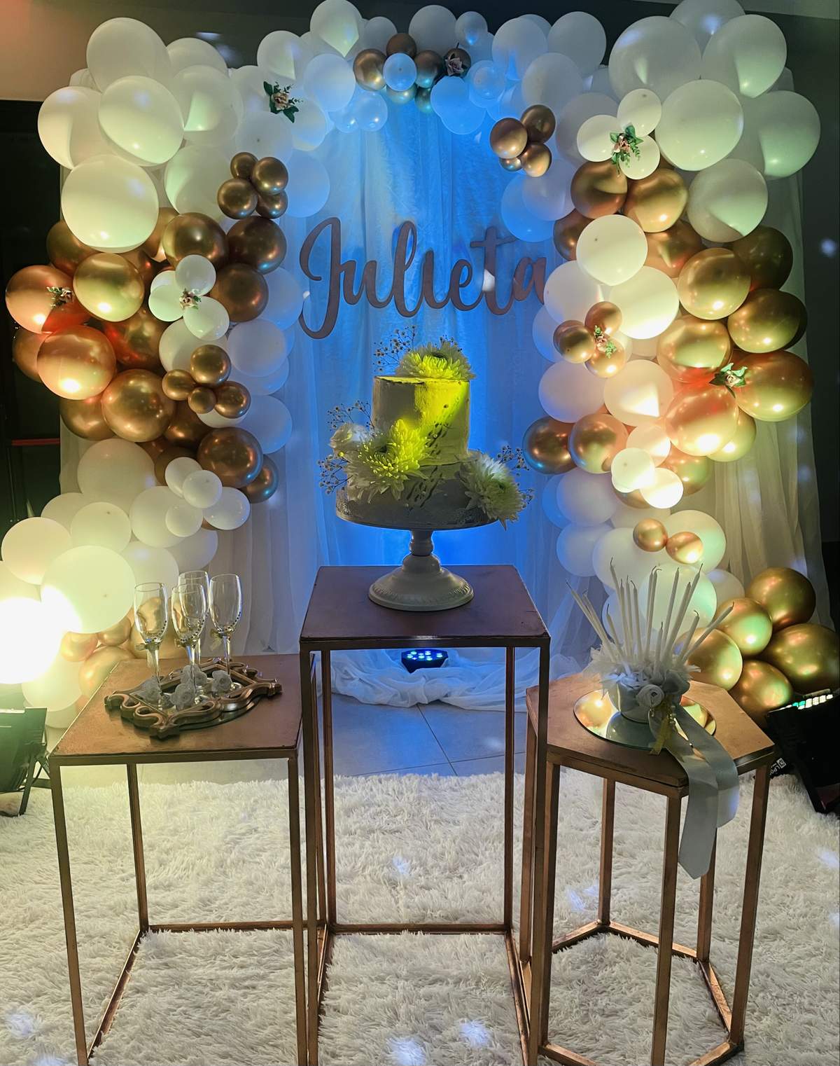 Gold and white party  - Quinceañera 