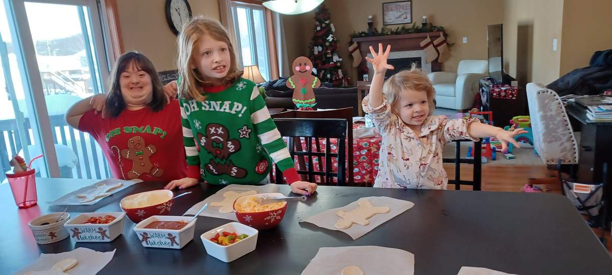 Gingerbread Man Pizza and Cookies - Gingerbread Man