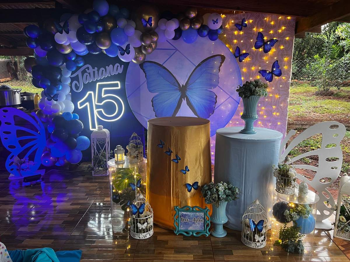 Mariposa azul  - Mariposa 