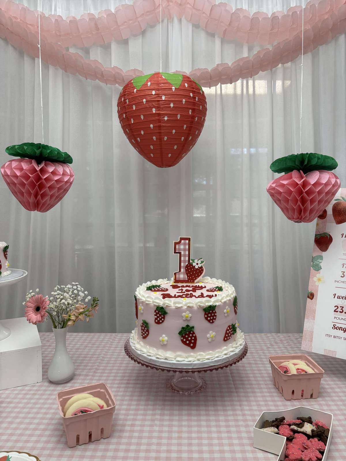 A Very Berry First Birthday  - Strawberry