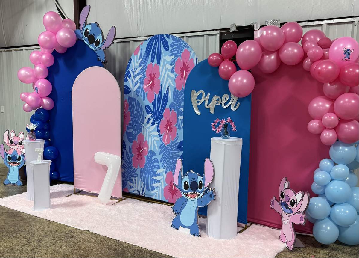 Pipers 7th Birthday - Stitch and Angel