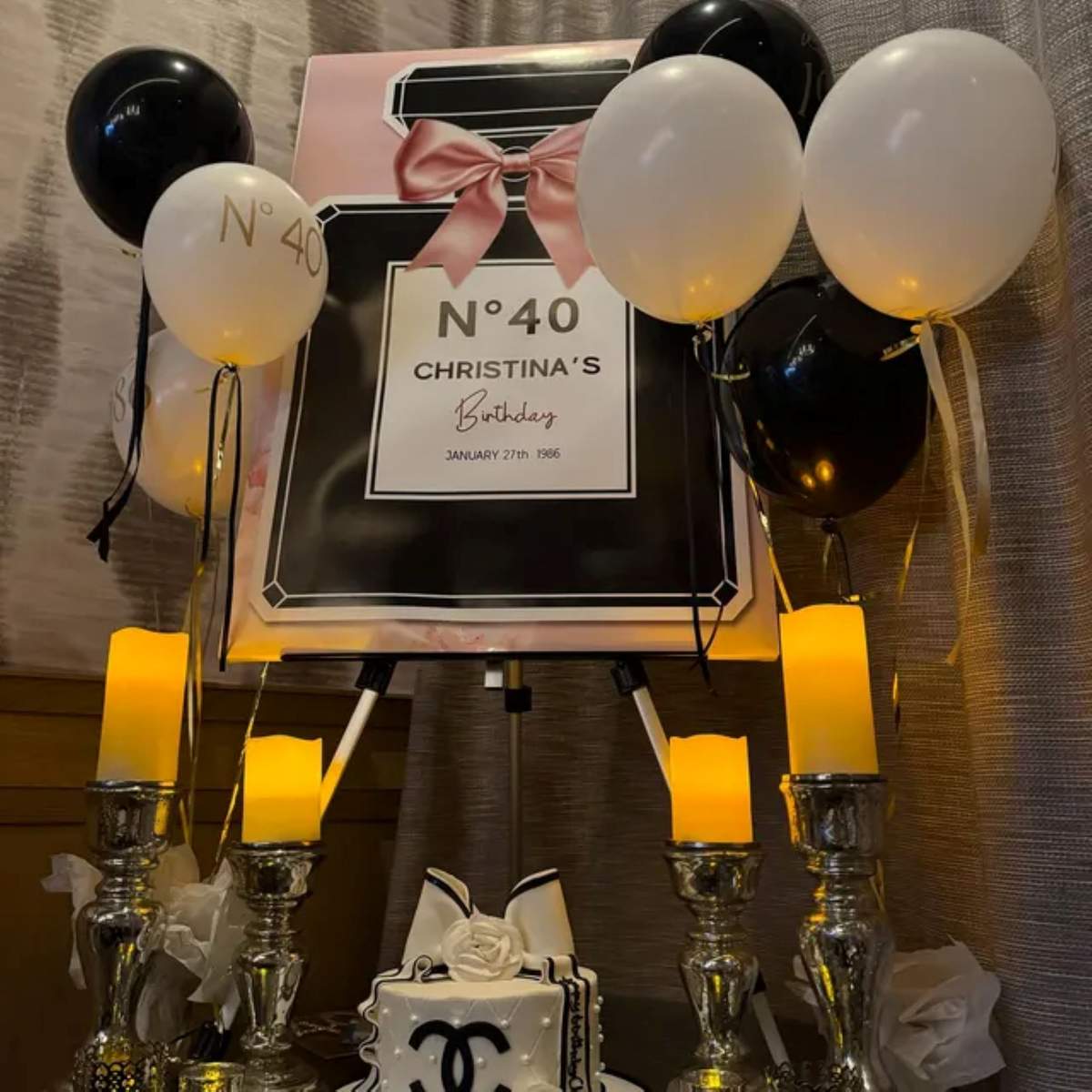 Couture Themed 40th Birthday - Juicy Couture