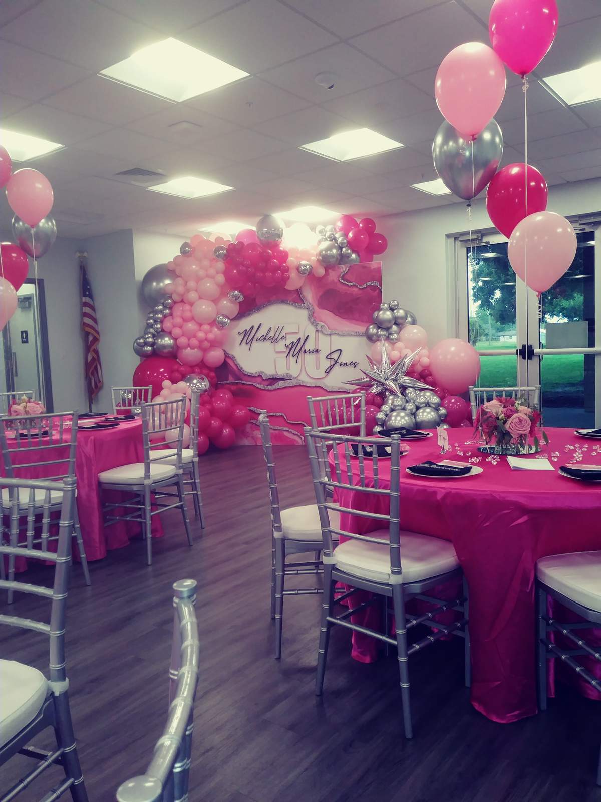 Michelle's 50th Birthday Bash - Hot pink florals