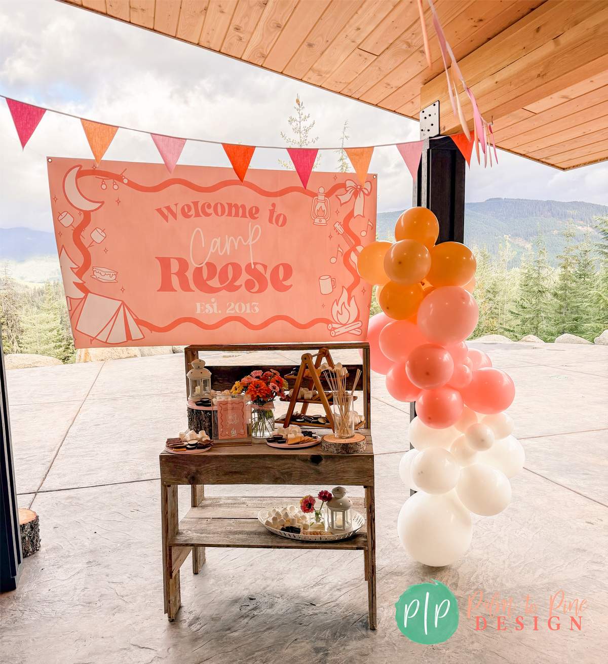 Tween Girl Modern Glamping Party - Glamping