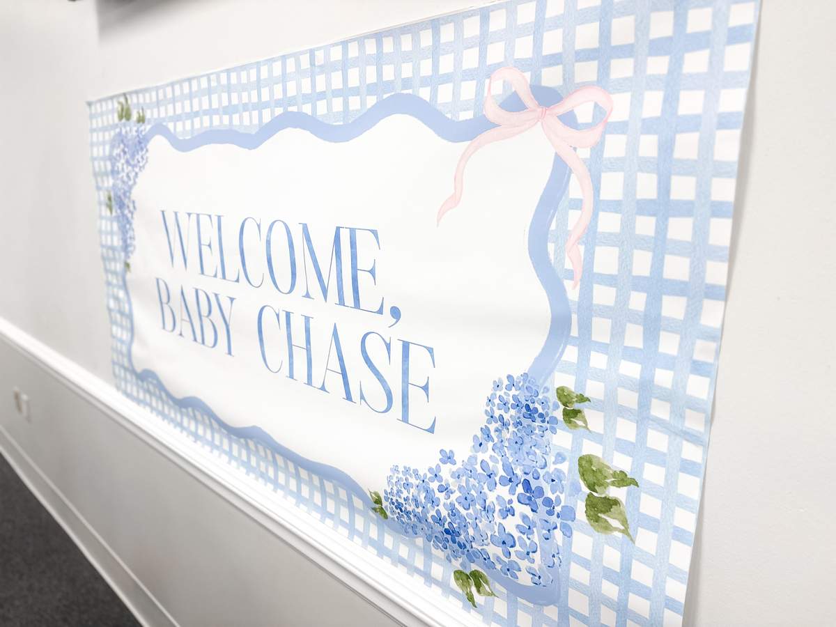 Leighanne’s Baby Shower - Hydrangeas, baby blues, with hints of pink