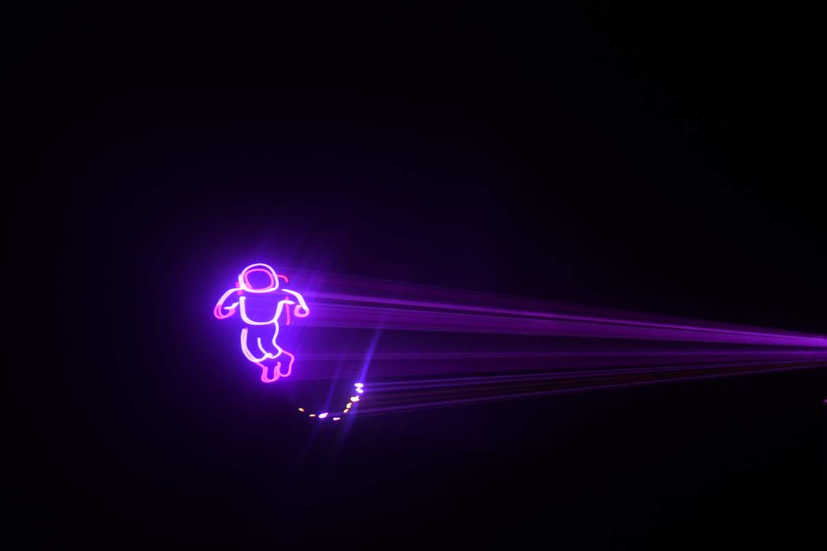 Neon Galaxy Laser House Party - Neon Galaxy and Space