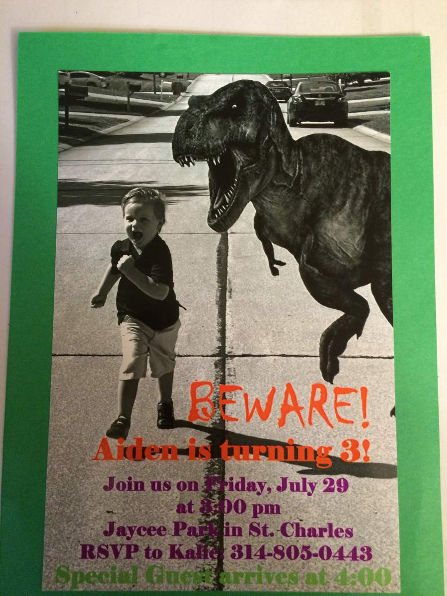Aiden's Third Birthday Party - Dinosaur