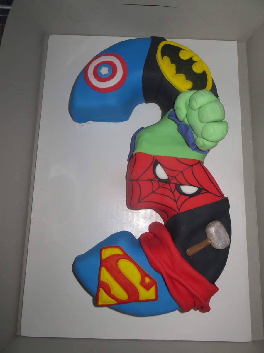 Third Superhero Birthday - Superheroes
