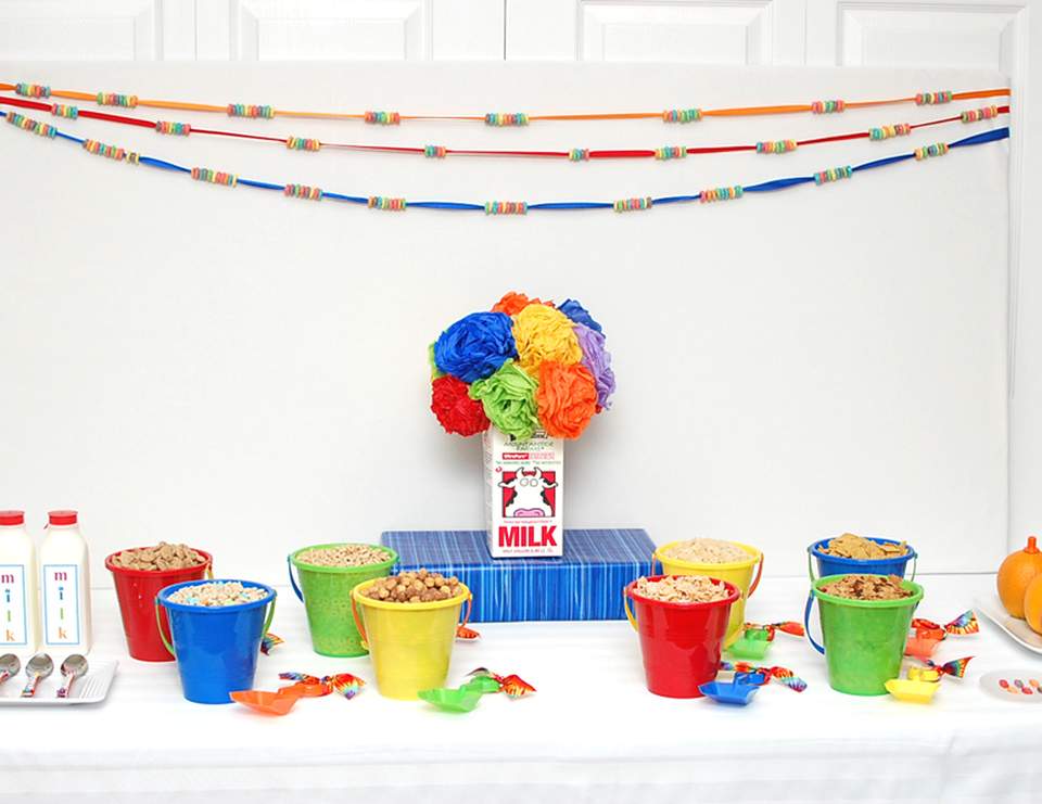 bright rainbow colors and a whole lotta cereal) / Breakfast Bar Buffet
