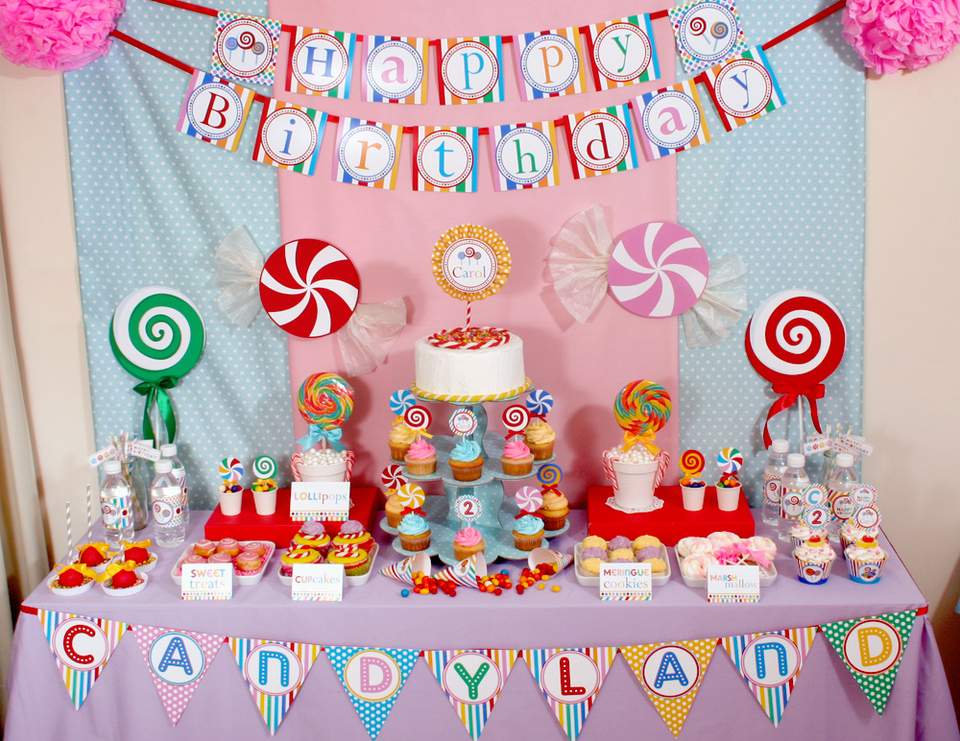 Candy Candyland Candy Land Birthday Candyland Birthday Party