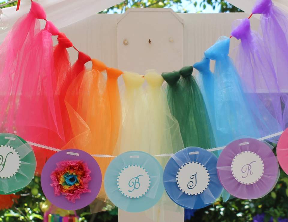 Rainbow Tea Party / Birthday "Rainbow Tea Party" Catch My Party