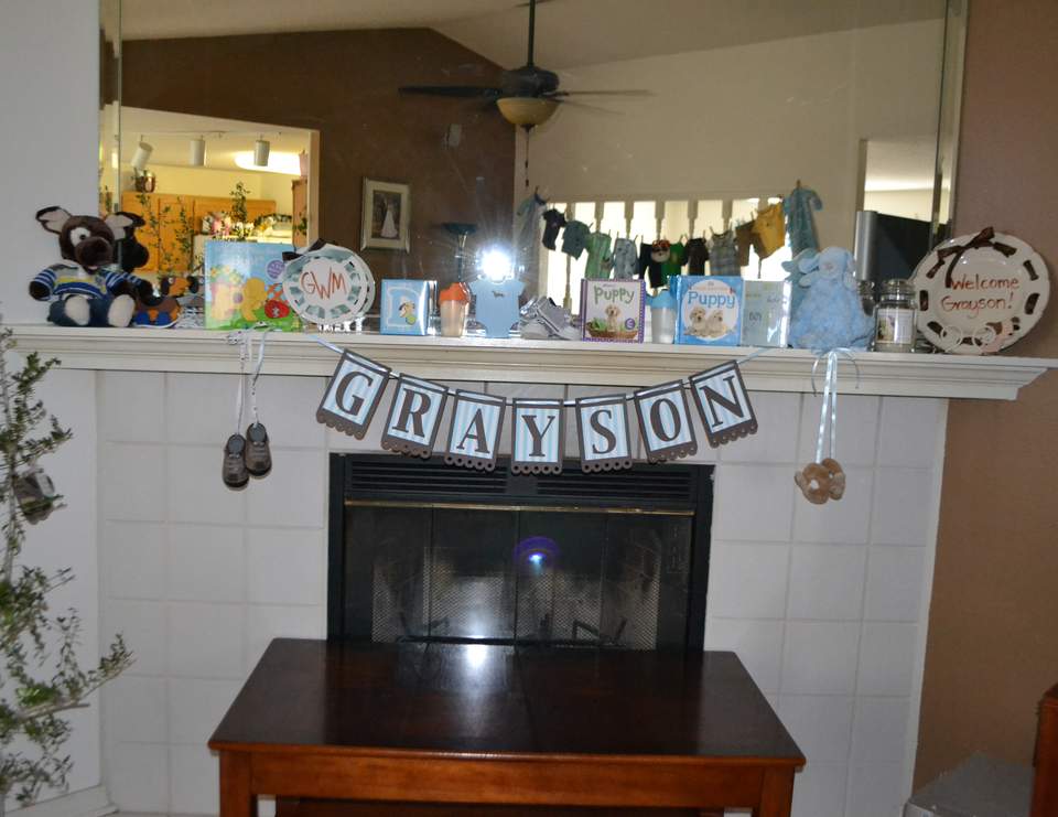 Blue and Brown Puppies / Baby Shower "Puppy Shower" Catch My Party