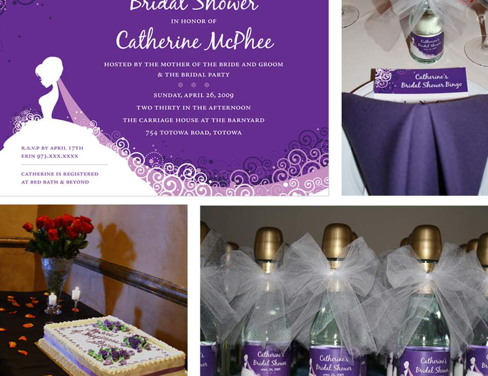 All about the Bride / Bridal/Wedding Shower "Pretty in Purple Bridal