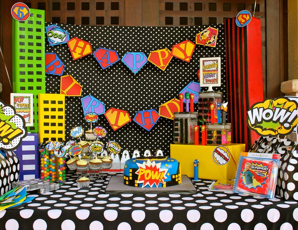 Superhero / Birthday ""Superheroes Headquarters"" Catch My Party