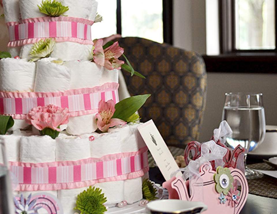 Pink & Pearls / Baby Shower "Pink & Pearls Tea Shower" Catch My Party