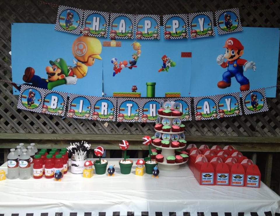 Super Mario Brothers Birthday Super Charles 6th Birthday