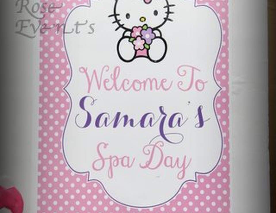 spa pamper birthday hello kitty spa party catch my party