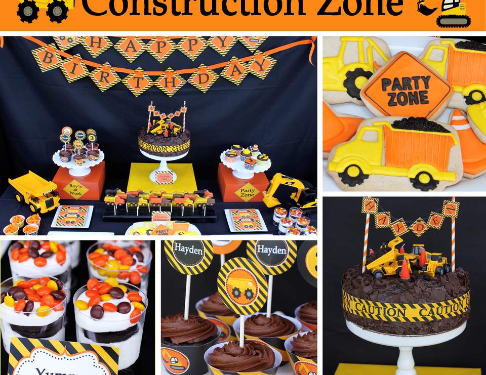 Construction Dump Trucks Birthday Hayden S Construction Zone