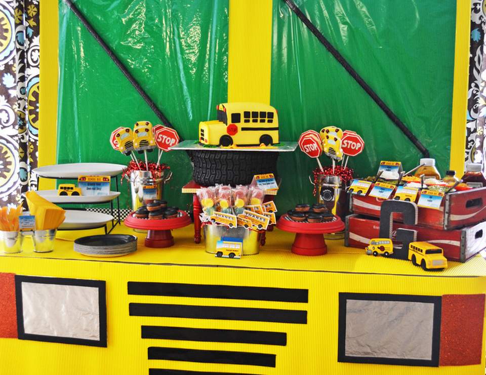 Birthday "Wheels on the Bus Party" Catch My Party