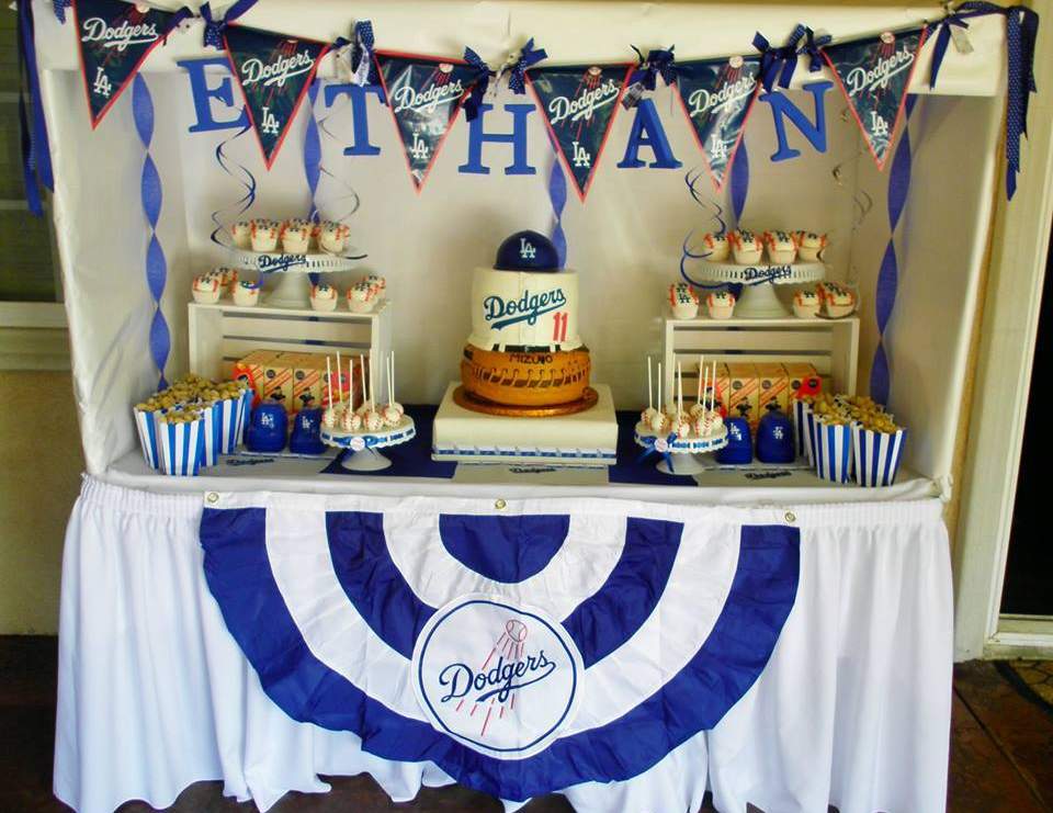 Sports / Birthday "Ethan's Dodgers Baseball Party" Catch My Party