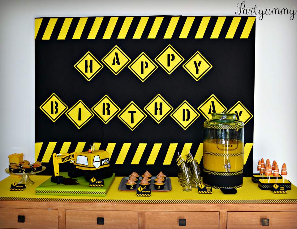 Construction Birthday Construction 2nd Birthday Catch My Party