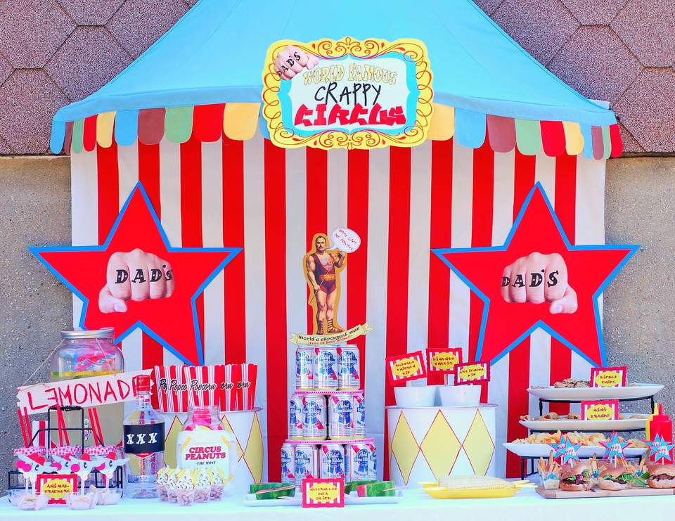 Dad's World Famous Crappy Circus - Adult Circus Theme