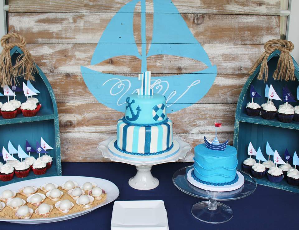 Walker's Wonderfully Nautical 1st Birthday Party - Nautical