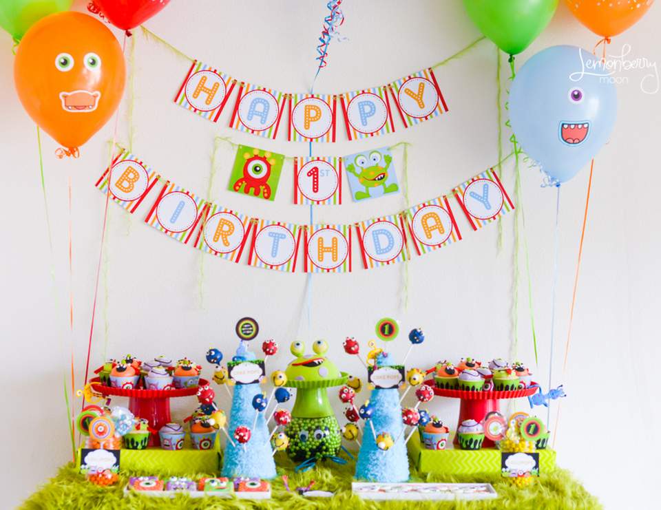 Our Little Monster 1st Birthday Party - None