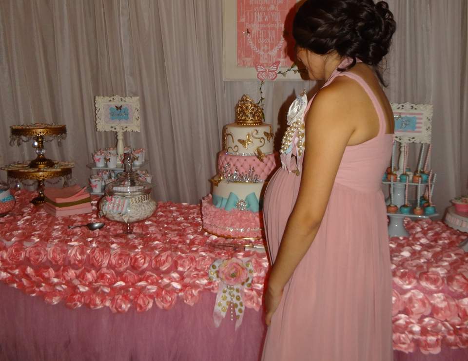 pink and gold butterfly / Baby Shower "butterfly baby shower" Catch