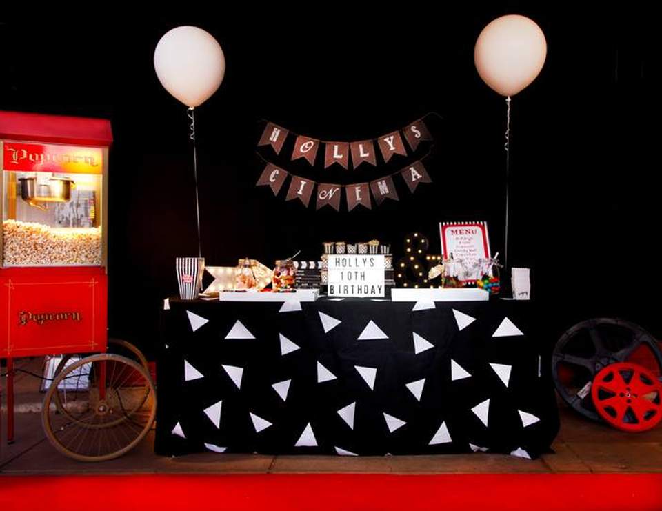 Backyard Cinema / Birthday "Holly's Backyard Cinema Party" Catch My Party