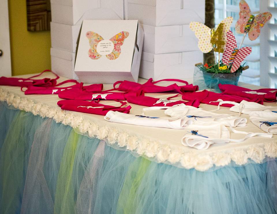 Butterflies / Birthday "Drew's Cake Decorating Party" Catch My Party