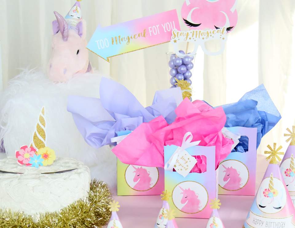 Unicorns / Birthday "Stay Magical Rainbow Unicorn Party" | Catch My Party