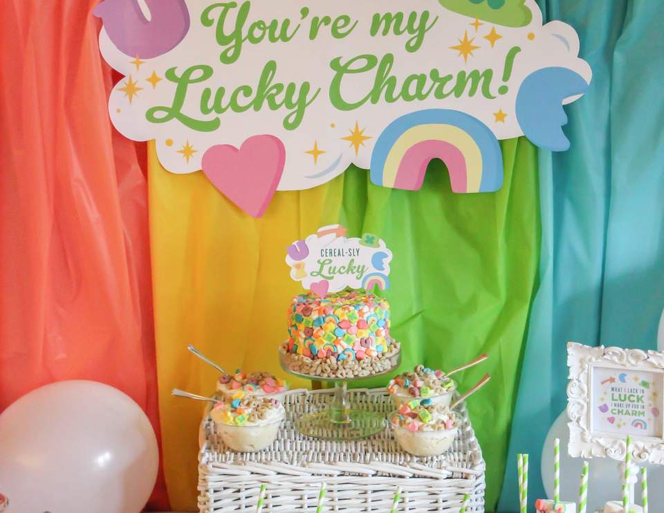 "You're My Lucky Charm" St. Patrick's Day Party - Lucky Charms Cereal Party