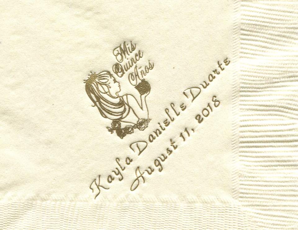 Quinceañera "Quinceanera Party Napkins" Catch My Party