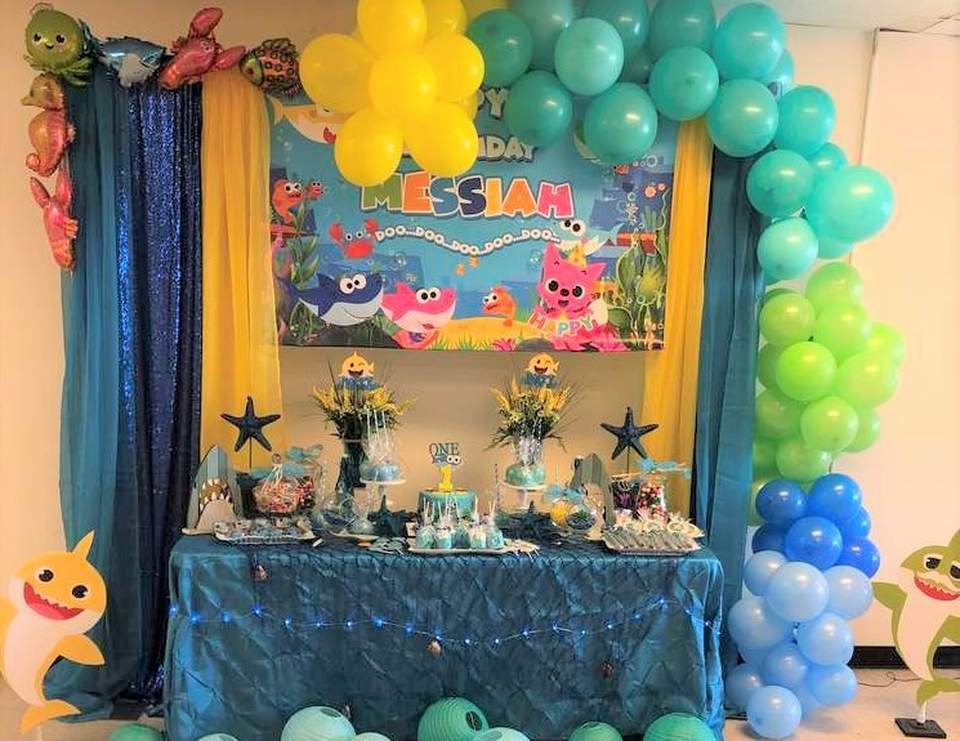 Baby Shark Birthday Messiah S First Baby Shark Birthday