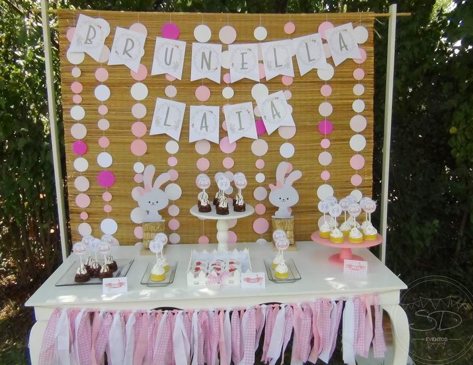 Bunnies / Rabbits / Baby Shower "Bunny Baby Shower for Laia and