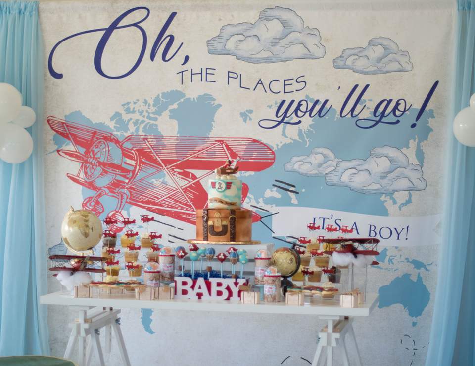 Natalia's Vintage Airplane Baby Shower - Vintage Airplane