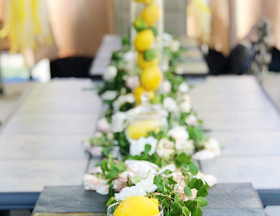 lemon themed baby shower