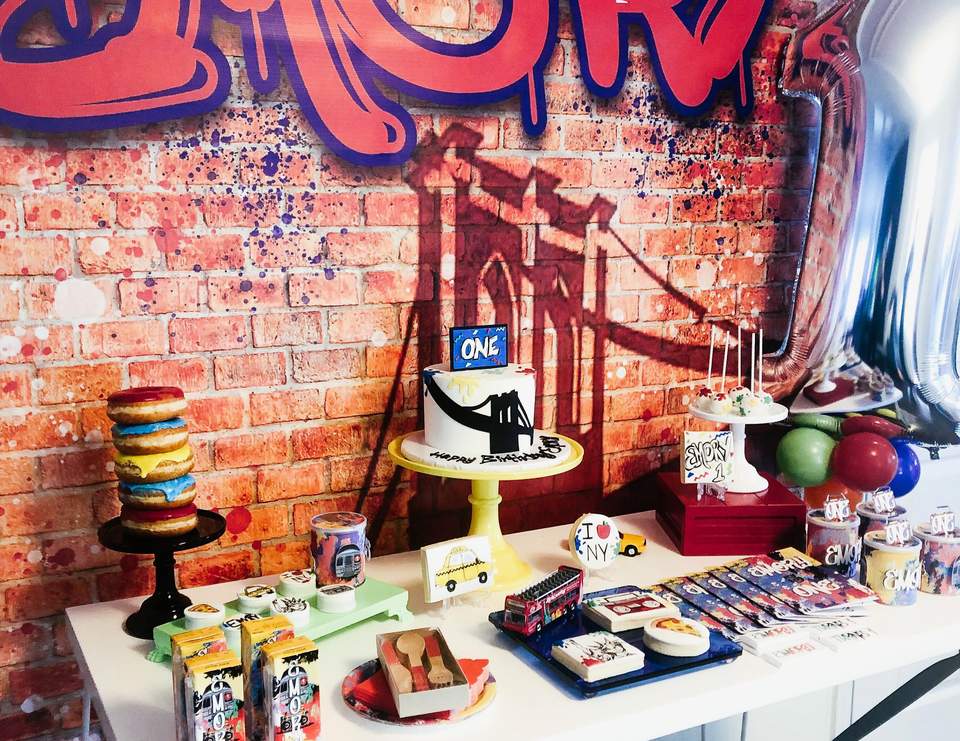 Graffiti New York/Brooklyn Theme / Birthday "Emory’s Dope 1st Birthday