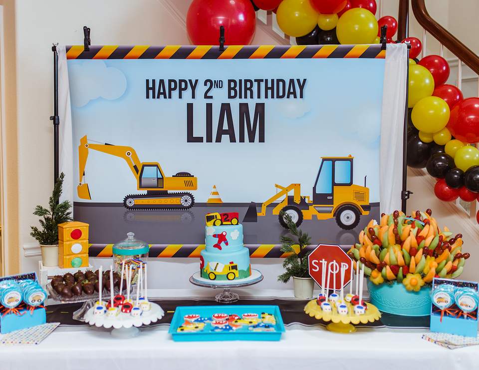 Little boys birthday - I love Trucks 