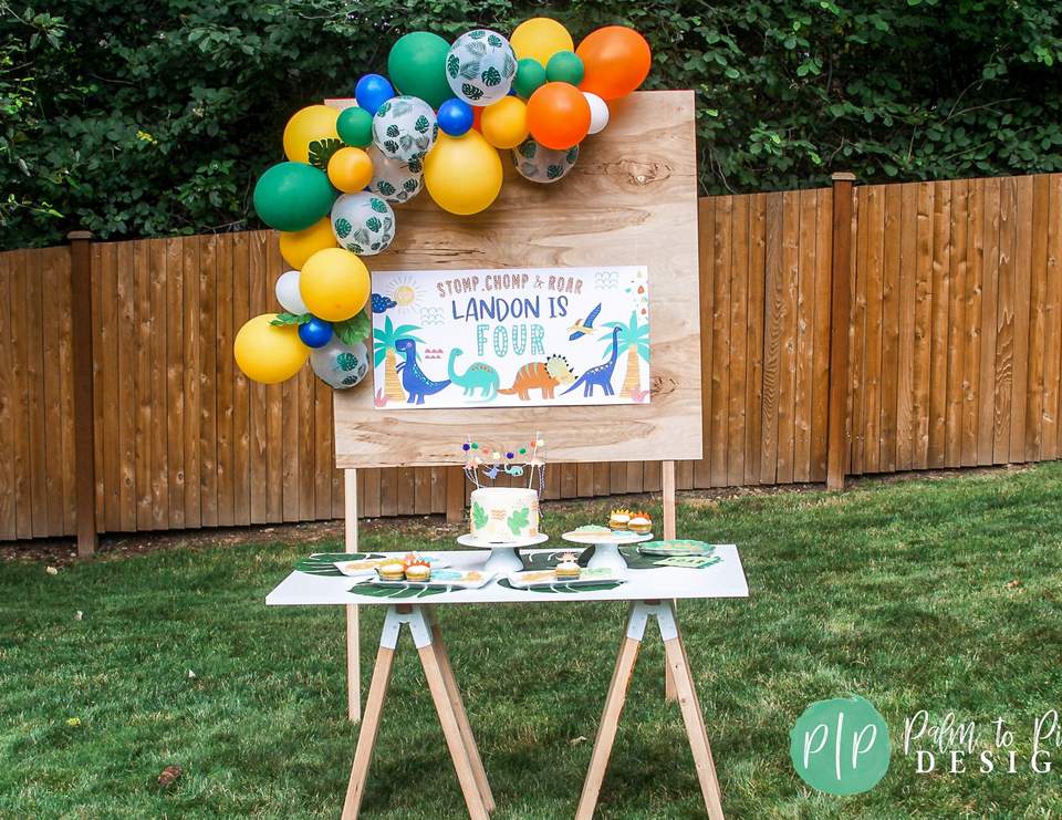 Dino-Four Birthday Bash - Dinosaur